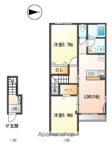 【あきる野市入野のアパートの間取り】