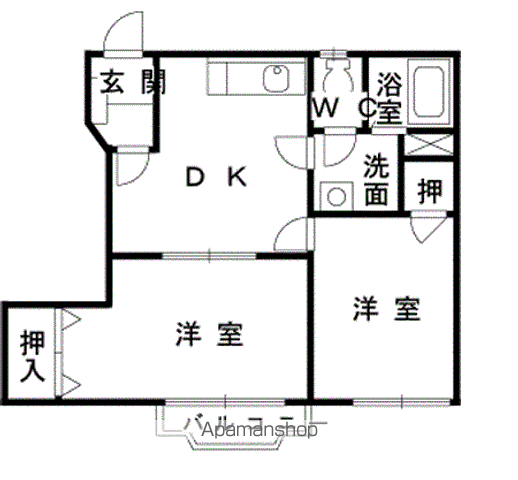 【フロレスタカマクラⅠの間取り】