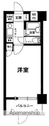東京都葛飾区堀切４丁目[1K/20.1m2]の間取図