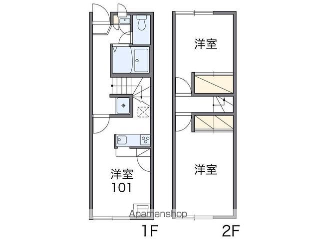 【南国市大そねのアパートの間取り】