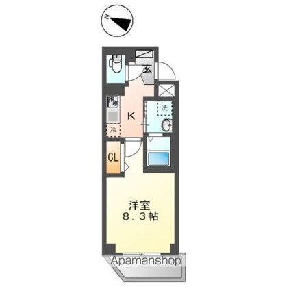 フォートレス中村橋[1K/27.9m2]の間取図