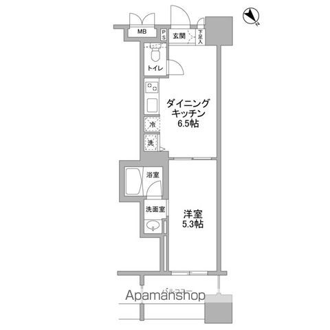 パークフラッツ横濱公園の間取り