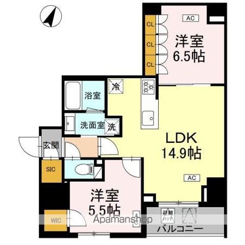 ロイジェント戸越銀座の間取り写真