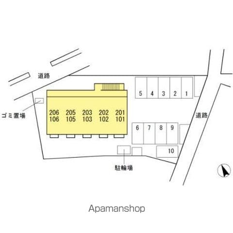 グランドール 106 ｜ 山梨県南巨摩郡富士川町小林1620-1（賃貸アパート1K・1階・30.03㎡） その17