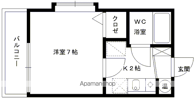 福岡市東区香住ヶ丘のマンションの間取り