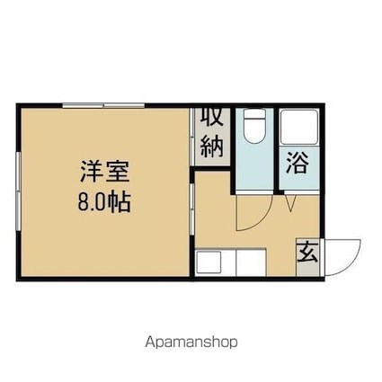 ＳＴハイツ緑が丘[1K/23.18m2]の間取図