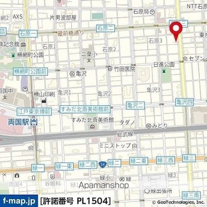メイクスデザイン両国ＳＯＵＴＨ[1K/26.2m2]の周辺6