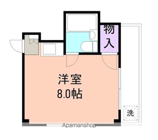和歌山県和歌山市有家[1R/21.3m2]の間取図