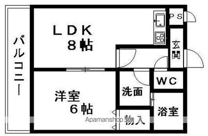 メゾン越智　[1LDK/35.3m2]の間取図