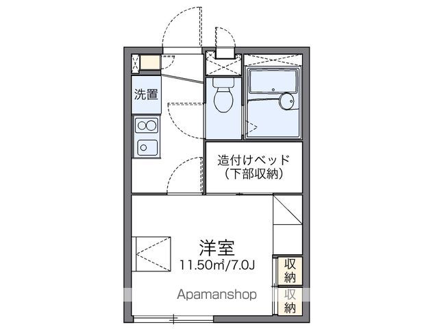 レオパレス吉根第2の間取り写真