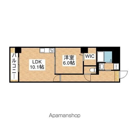 グランツ泉[1LDK/44.33m2]の間取図
