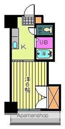 第９６杉フラット[1K/21.73m2]の間取図