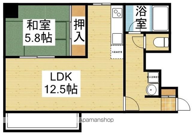 シャトー中尾の間取り写真