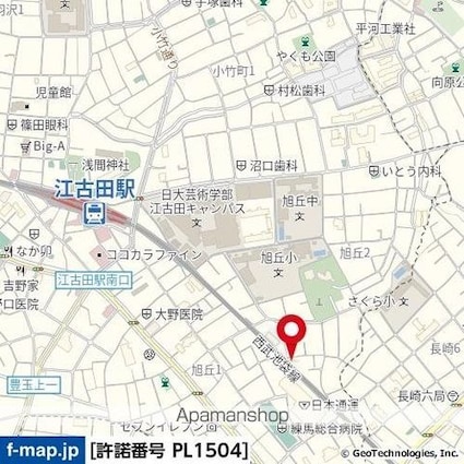 東京都練馬区旭丘２丁目[1R/11.84m2]の周辺