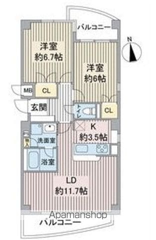 ビューテラス銀河の間取り写真