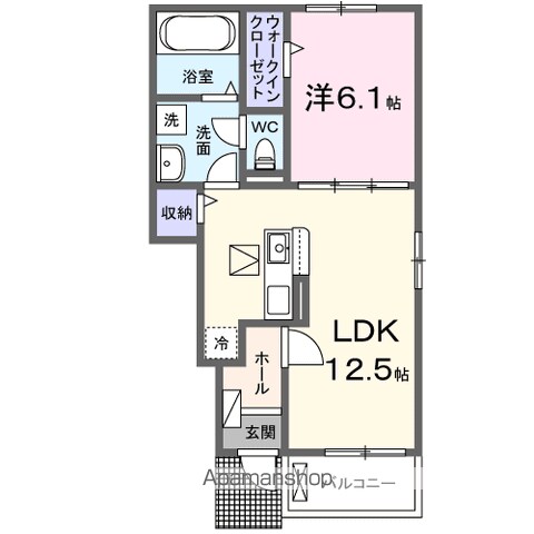 【岩出市岡田のアパートの間取り】