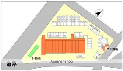 メゾン・ド・ポプラ[1R/30.02m2]の配置図