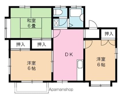 コーポクラージュ[3DK/52.99m2]の間取図