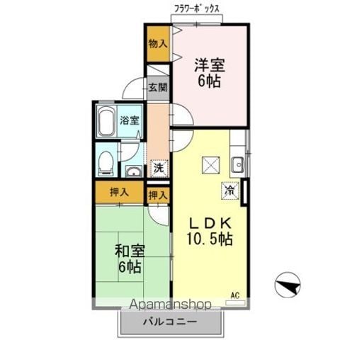 ブルームパレス Eの間取り写真