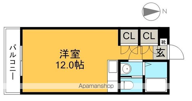 とさでん交通後免線 知寄町三丁目駅 徒歩7分 11階建 築36年の間取り写真