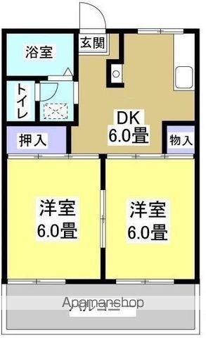 コーポリバーサイドIIの間取り写真