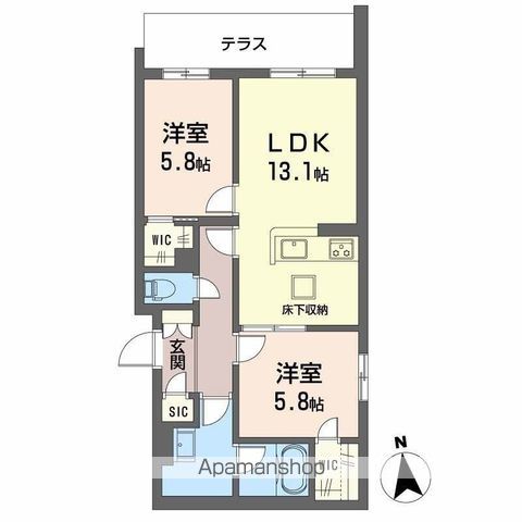 シャーメゾン東雲の間取り写真