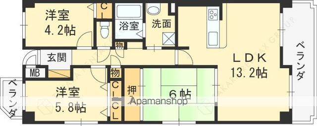 リブレメゾン広田の間取り写真