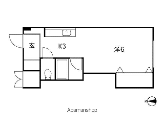 山陽本線 新井口駅 徒歩15分 3階建 築31年の間取り写真