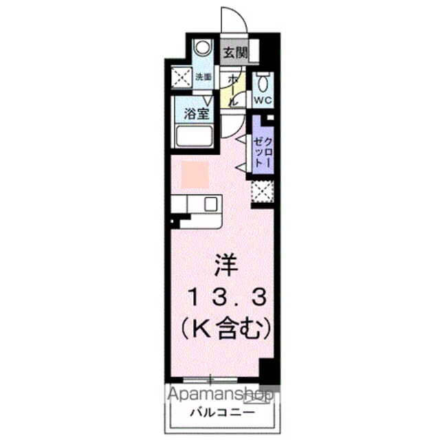 ＦＬレジデンス１[1R/32.03m2]の間取図