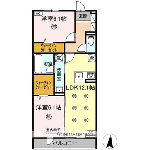 M&S RESIDENCE LIENの間取り写真