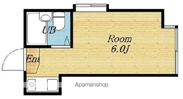 メトリブ三軒茶屋[1R/14m2]の間取図