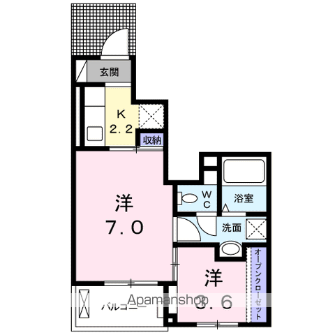 【サニーヒルレオⅡの間取り】