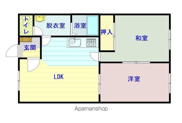 マンションゴールドの間取り写真