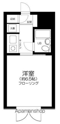 東京都世田谷区代沢３丁目[1K/17.92m2]の間取図