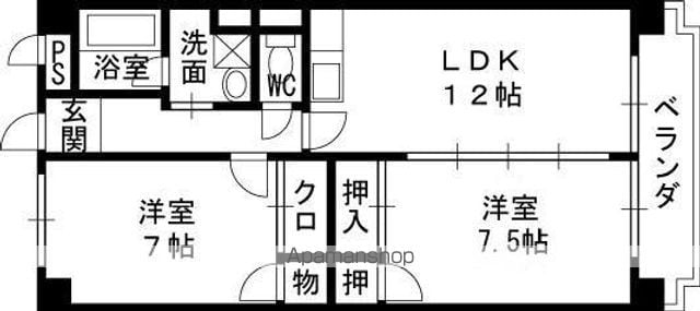 アメニティΑ館の間取り写真