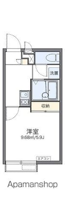 レオパレス西尾久[1K/20.28m2]の間取図