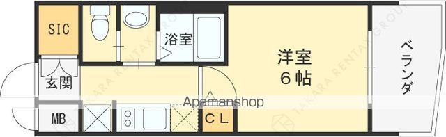 エステムコート梅田・茶屋町IIIネクスタの間取り写真
