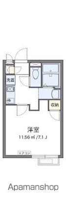 クレイノオーキッド滝野川[1K/21.82m2]の間取図