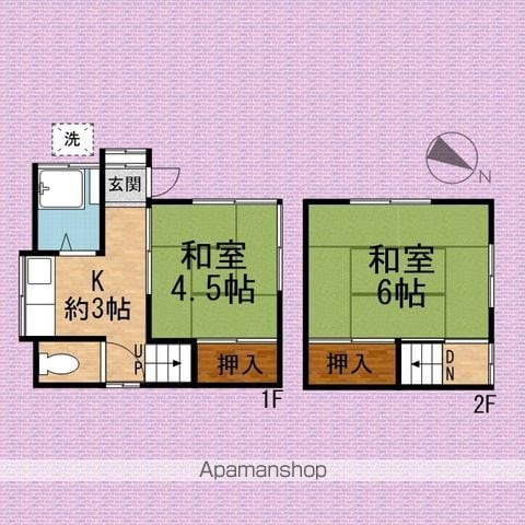 関口宅貸家の間取り写真