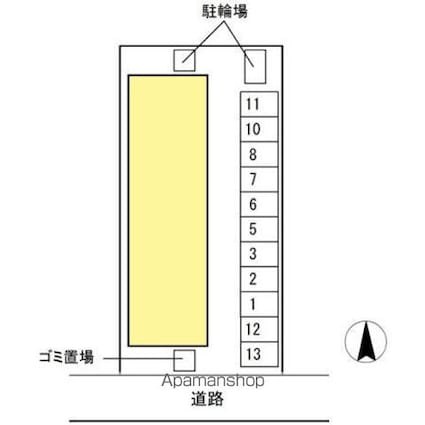 リビングアレイＫ[1DK/32.4m2]の配置図