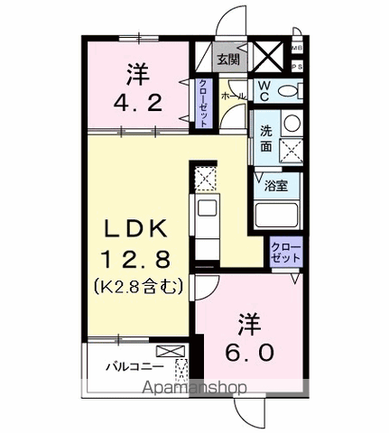ベルプレーヌの間取り写真
