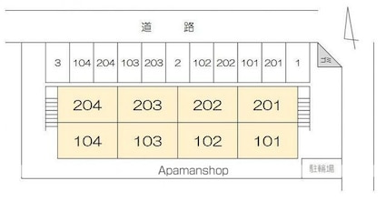カトレア・メサ[1LDK/40.57m2]の配置図