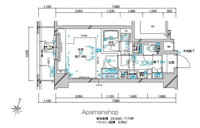 メインステージ板橋本町駅前IIの間取り写真