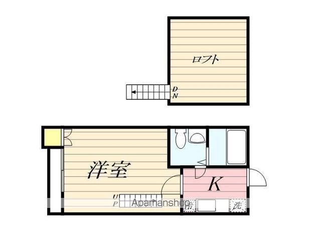 【福岡市東区箱崎のアパートの間取り】