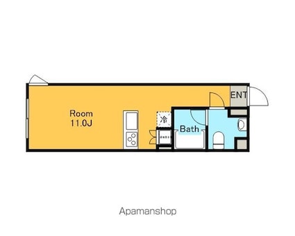 ＧＣ用賀[1R/25.25m2]の間取図