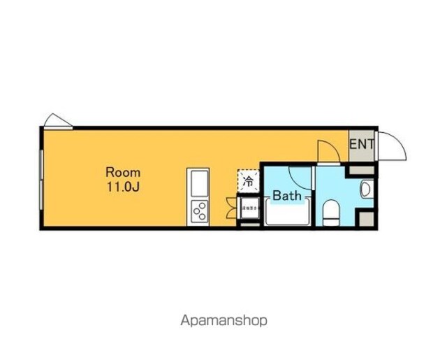 ＧＣ用賀[1R/25.25m2]の間取図