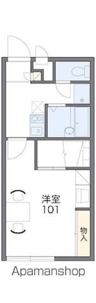 レオパレスエスポワール[1K/22.7m2]の間取図