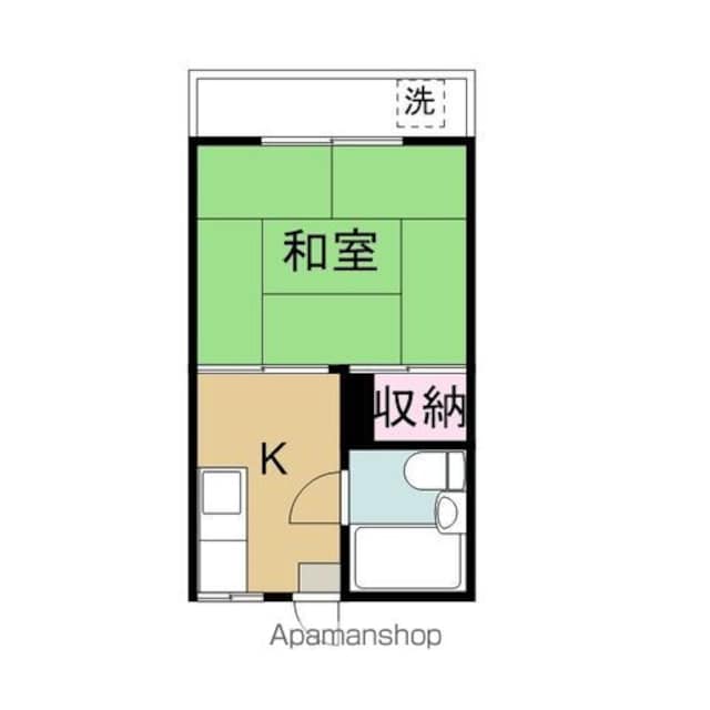 メイプル山路[1K/19.87m2]の間取図