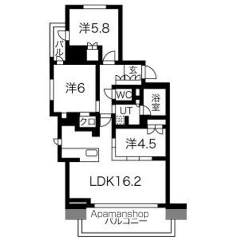 クリオ金山ブライトマークスの間取り写真