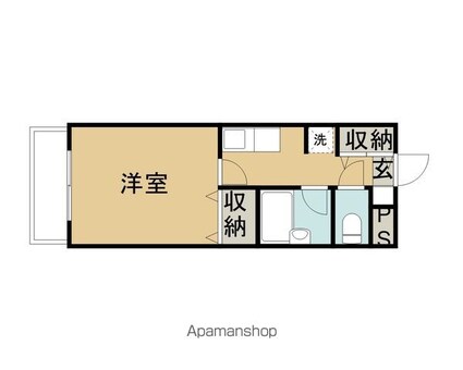 メゾン・ド・エラン[1K/27.3m2]の間取図